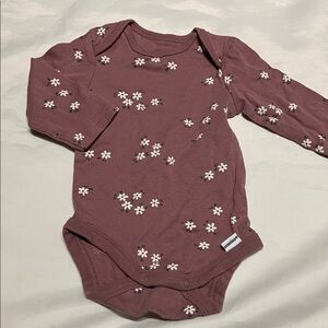 “Bundle 10/$13” modern moments 0-3M Floral Mauve baby girl One Piece bodysuit
